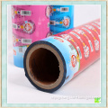 Stand up plastic snack packaging roll bag